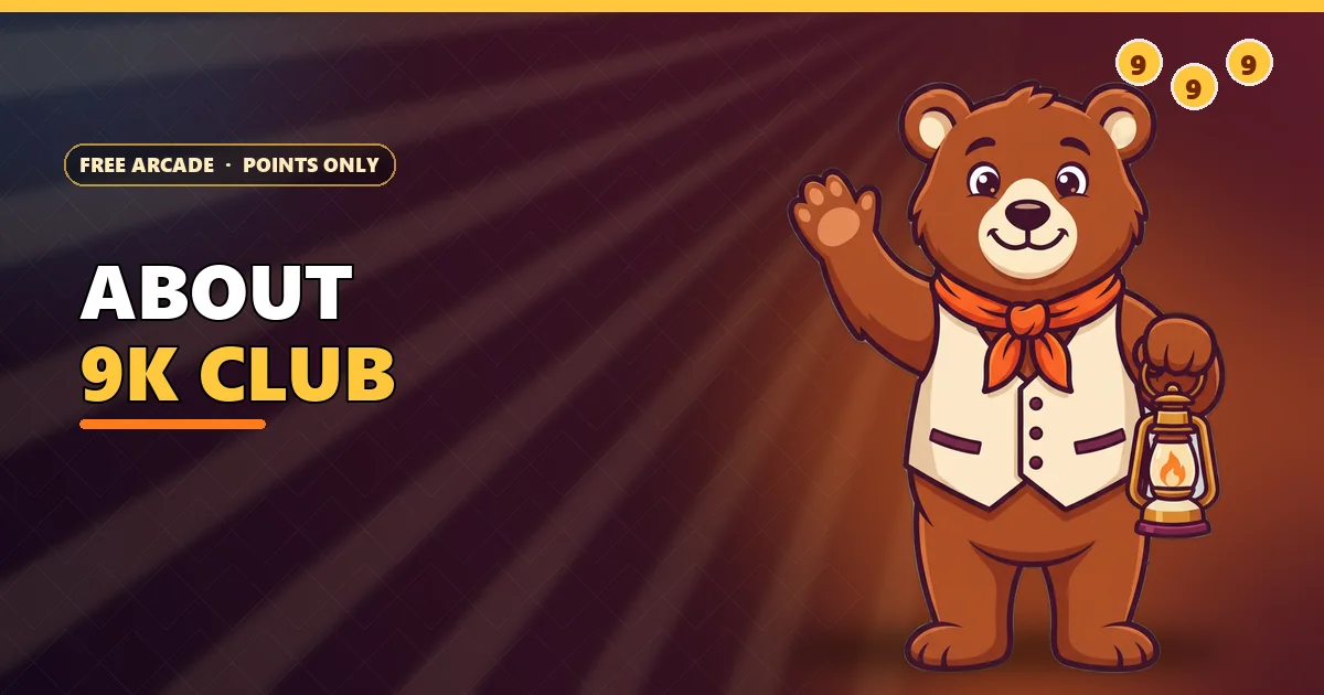 Bear guide waving for the About 9K Club page